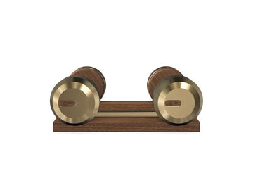 Custom COLMIA™ Dumbbells PAIR WITH A WOODEN STAND - Ref: EFDTJP