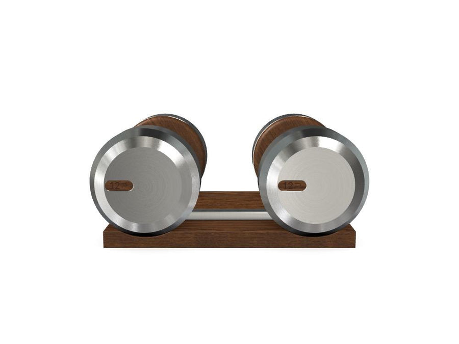 Custom COLMIA™ Dumbbells PAIR WITH A WOODEN STAND - Ref: OTPLZF