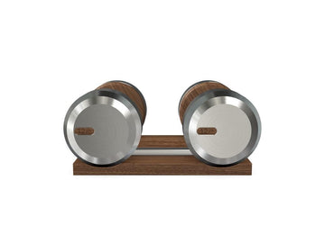 Custom COLMIA™ Dumbbells PAIR WITH A WOODEN STAND - Ref: XHECSW