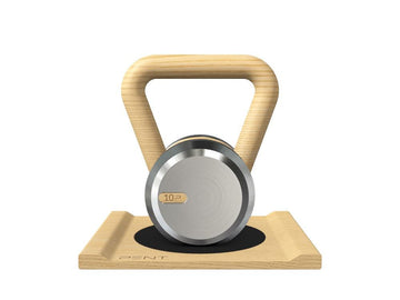 Maßgefertigte KETTLEBELL MIT EINEM HOLZSTÄNDER - Ref: CZ6TD5