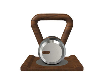 Kundenspezifische KETTLEBELL MIT EINEM HOLZSTÄNDER - Ref: JPFO99