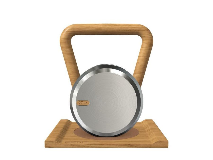 Custom KETTLEBELL WITH A WOODEN STAND - Ref: JQHX03