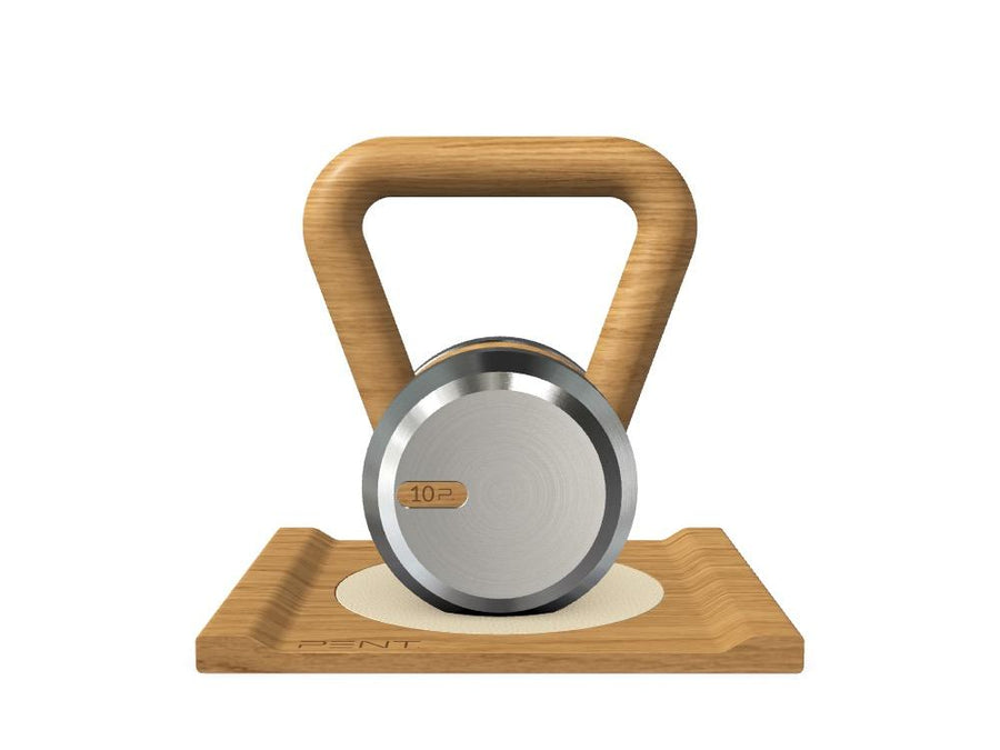 Custom KETTLEBELL WITH A WOODEN STAND - Ref: O4KI3D