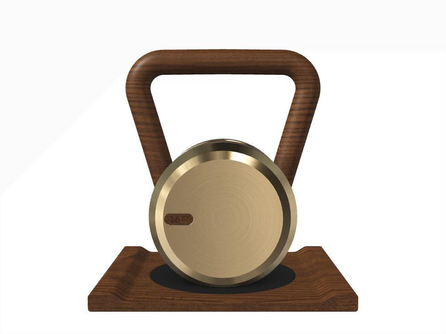 Custom KETTLEBELL WITH A WOODEN STAND - Ref: PFKN4V