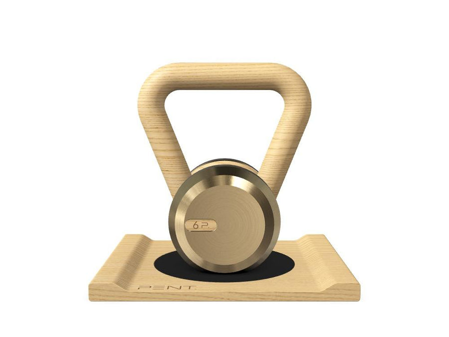 Custom KETTLEBELLS WITH A WOODEN STAND - Ref: QMGYLS