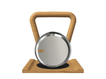 Custom KETTLEBELL WITH A WOODEN STAND - Ref: RKOLJS