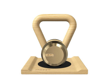 Kundenspezifische KETTLEBELL MIT EINEM HOLZSTÄNDER - Ref: ZLSSZD