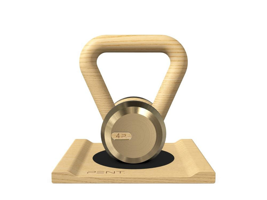 Custom KETTLEBELL WITH A WOODEN STAND - Ref: ZLSSZD